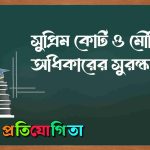 সুপ্রিম কোর্ট ও মৌলিক অধিকারের সুরক্ষা