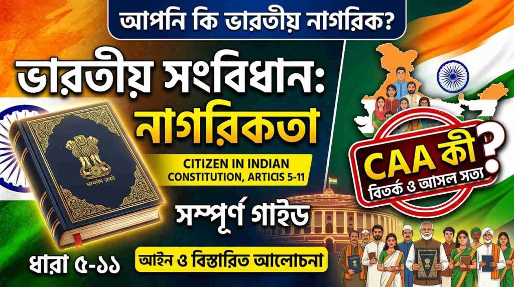 নাগরিকতা: Citizenship. (ভারতীয় সংবিধানের ৫ থেকে ১১ নং ধারা). 78 নাগরিকতা