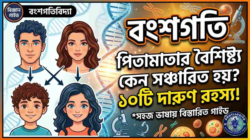 বংশগতি: (Heredity) পিতামাতার বৈশিষ্ট্য সঞ্চারণের ১০টি সেরা ও বিস্ময়কর রহস্য: 1 বংশগতি